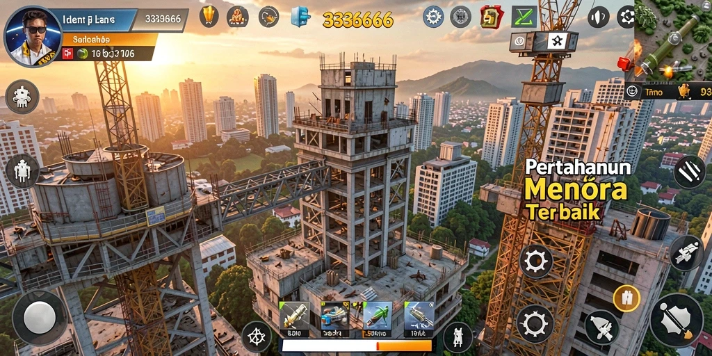 Gameplay menarik Tower Defense dengan menara dan musuh beragam.