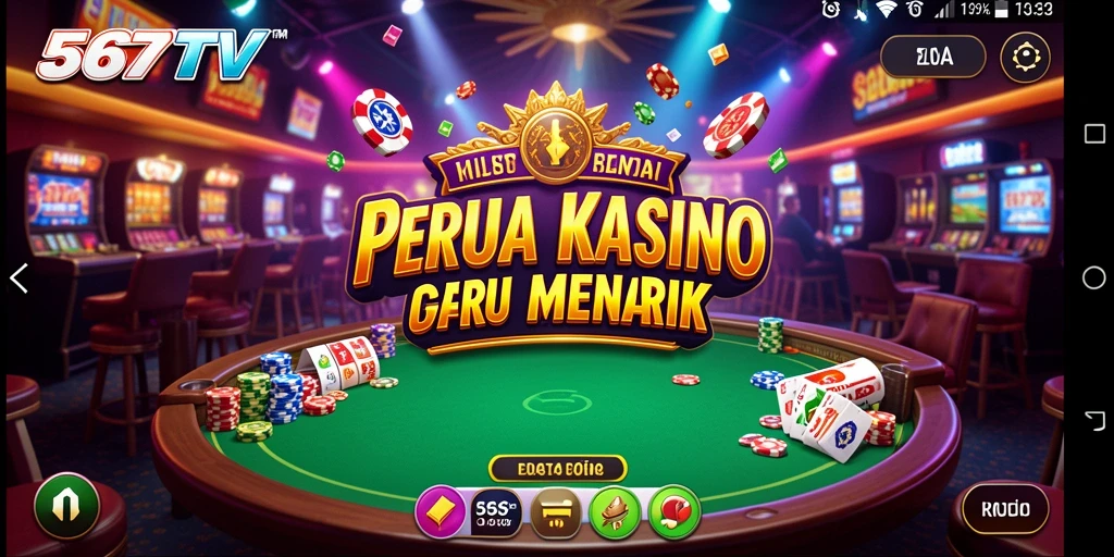 Tangkapan layar gameplay 567TV menampilkan suasana kasino yang menarik.