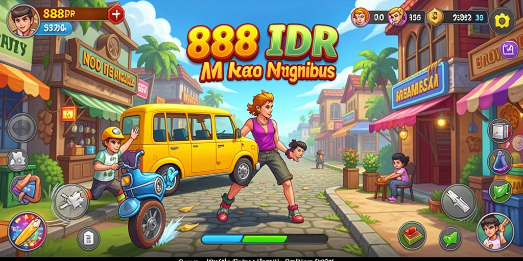 Screenshot menunjukkan gameplay menarik dan tantangan seru di 888IDR.