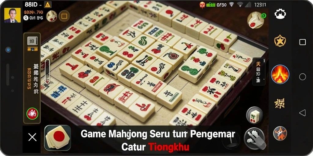 Screenshot gameplay 88ID yang menunjukkan keseruan permainan Mahjong.