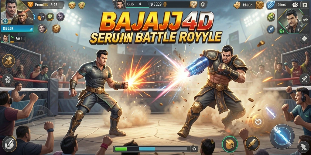 Tangkapan layar dari gameplay seru di BAJAJ4D Battle Royale.