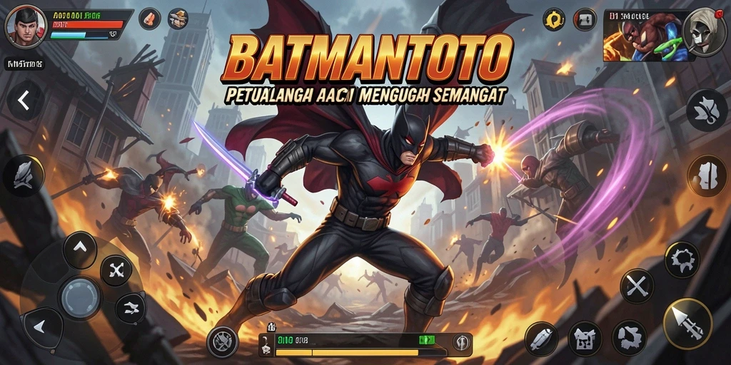 Tampilan gameplay seru dalam BATMANTOTO, menyelami dunia ARPG yang menantang.