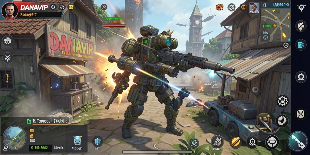 Tampilan seru dari gameplay strategi dalam DANAVIP.
