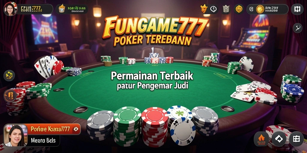 Gameplay poker seru di FUNGAME777, siap tantang lawan!
