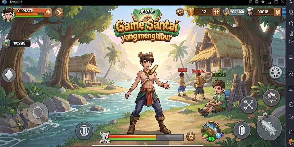 Tampilan gameplay JP6789 yang ceria dan menghibur.