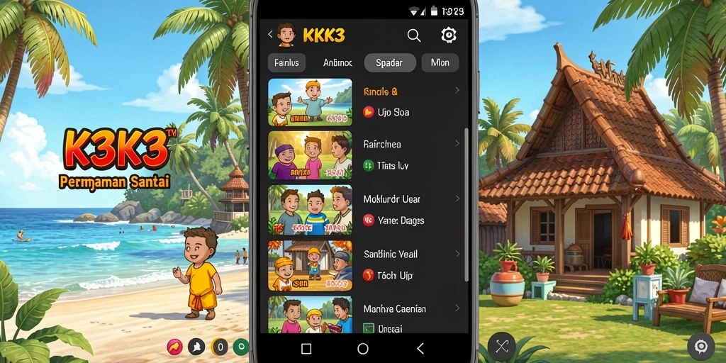 Tampilan menarik dari gameplay K3K3 yang menyenangkan.