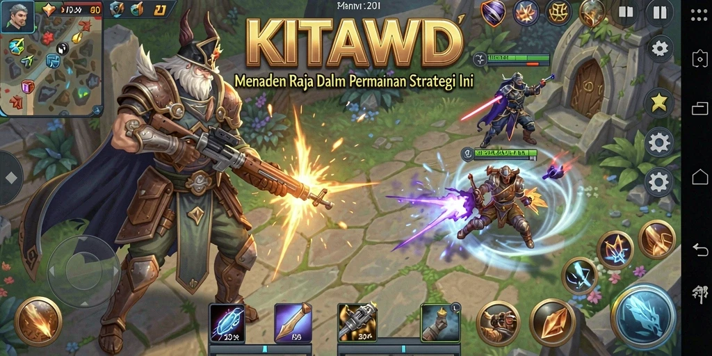 Screenshot gameplay KITAWD yang menampilkan aksi strategi yang seru.
