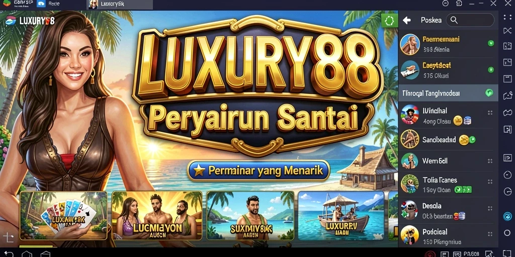 Screenshot dari gameplay LUXURY88 yang menampilkan pengalaman bermain santai.
