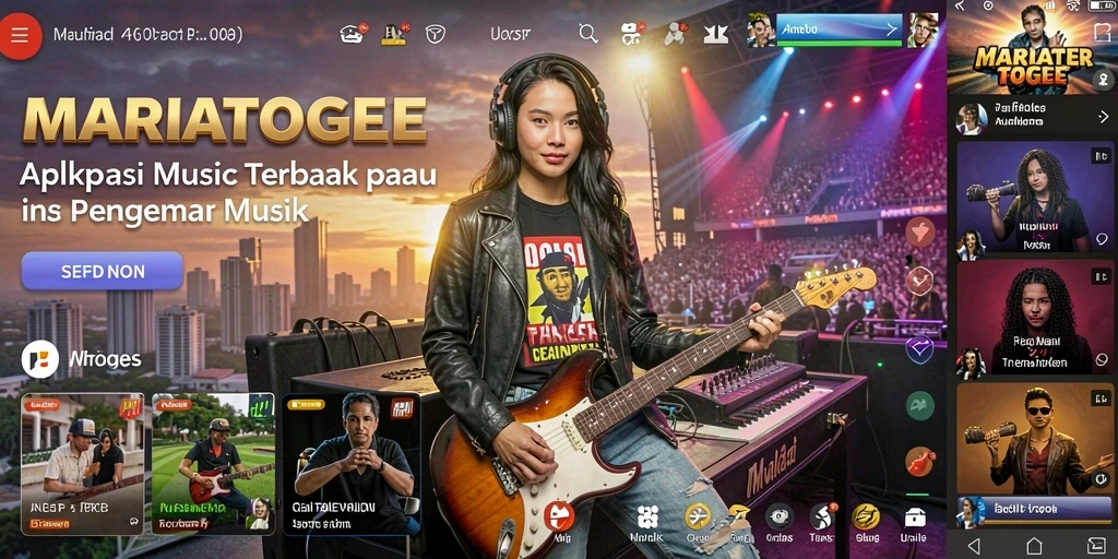 Tampilan gameplay <strong>MARIATOGEL</strong> saat bermain musik yang interaktif.