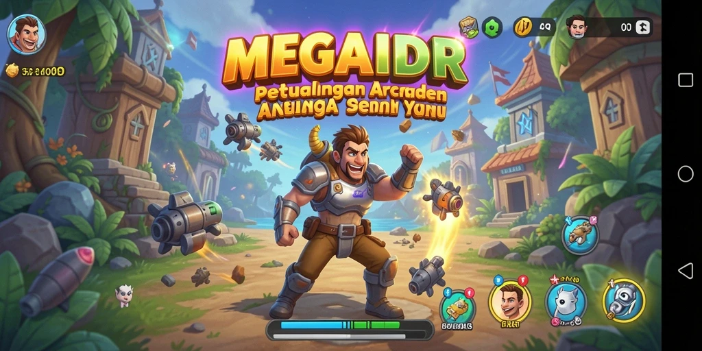 Tampilan gameplay petualangan seru di MEGAIDR.