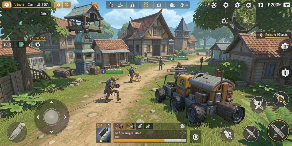 Tampilan gameplay P200M yang menarik dan mendalam di dunia SLG.