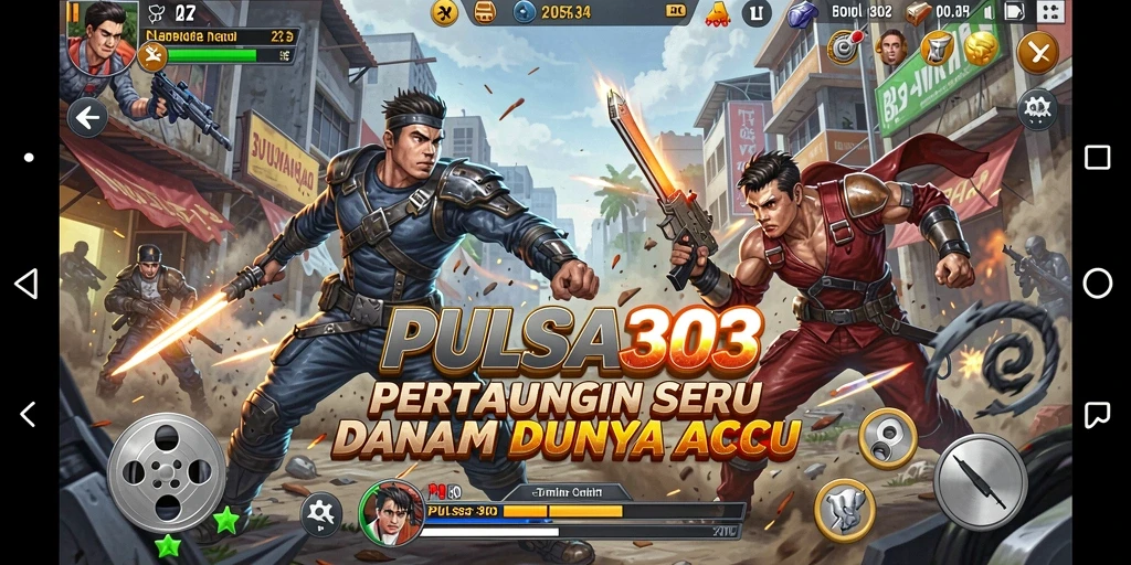 Screenshot gameplay menunjukkan intensitas pertarungan PULSA303.
