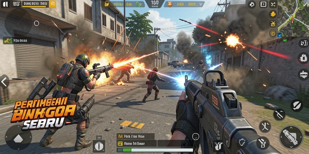 Gameplay RKGG yang menegangkan dan penuh aksi.