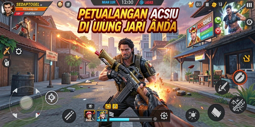 Tampilan gameplay penuh aksi dari SEDAPTOGEL yang mendebarkan.