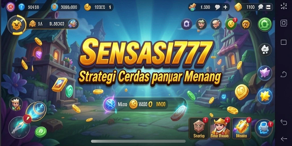 Tampilan gameplay SENSASI777 menampilkan pertempuran strategi yang seru dan menantang.