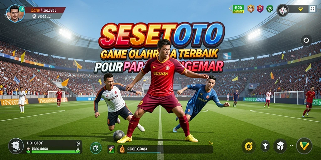 Tampilan gameplay SESETOTO yang menarik dengan grafik olahraga yang memukau.