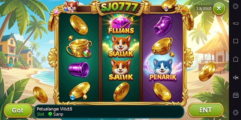 Tampilan gameplay SJO777 yang mendebarkan dan penuh warna.
