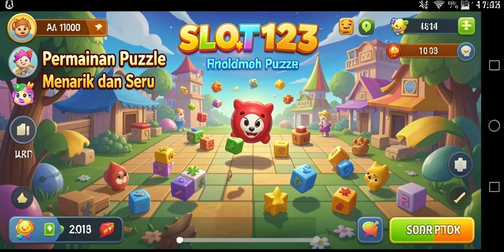 Tampilan gameplay menarik dari SLOT123 game Puzzle.