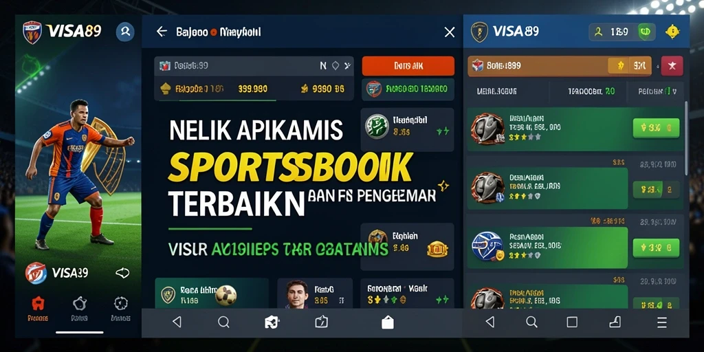 Tampilan antarmuka pengguna VISA89 saat melakukan taruhan olahraga.