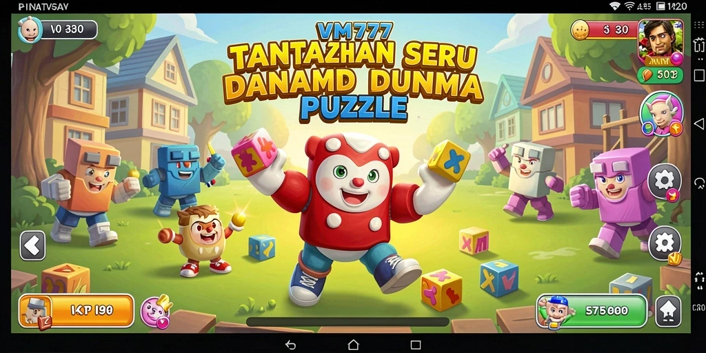 Tampilan gameplay VM777 menampilkan beragam teka-teki menarik dan menantang.