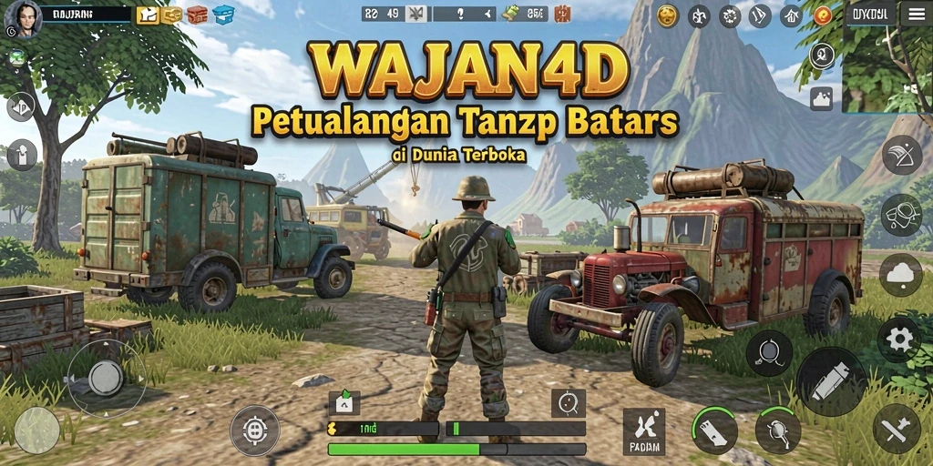 Tampilan gameplay <strong>WAJAN4D</strong> yang menakjubkan dengan dunia terbuka yang luas.