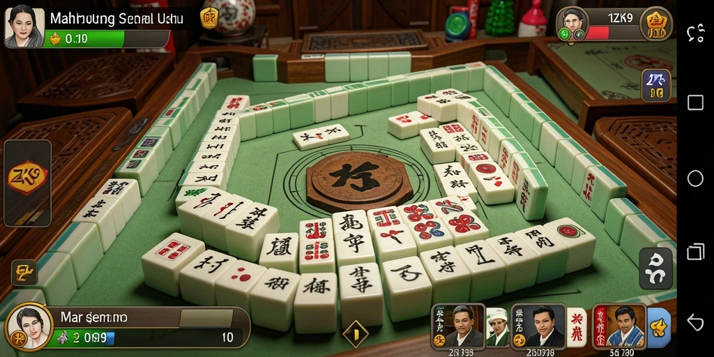 Tampilan menarik ZK9 saat permainan Mahjong berlangsung.